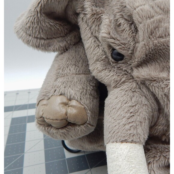 Folkmanis Elephant Stage Puppet Hand Gray Tusks Realistic Plush Trunk Moves - Picture 14 of 16